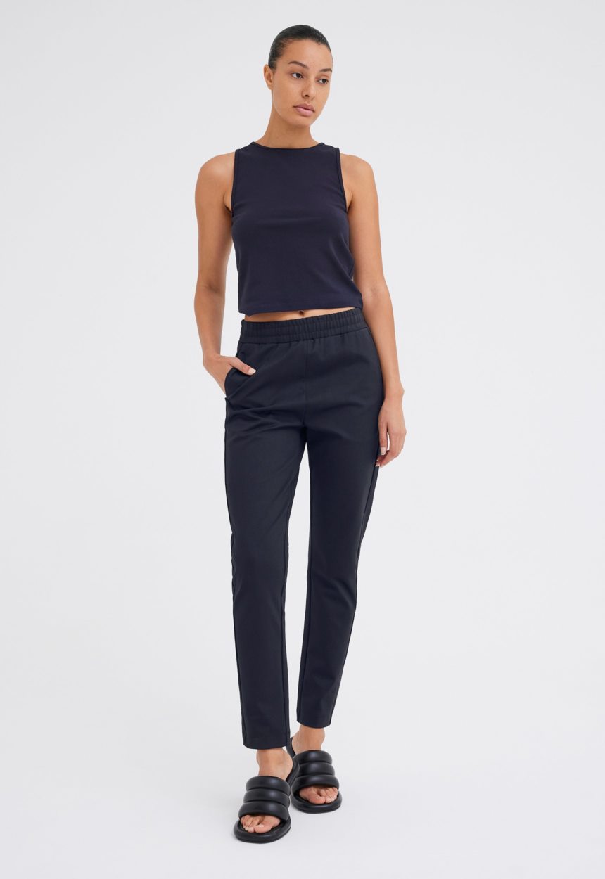 Jac + Jack Cub Cotton Ponte Pant - Darkest Navy